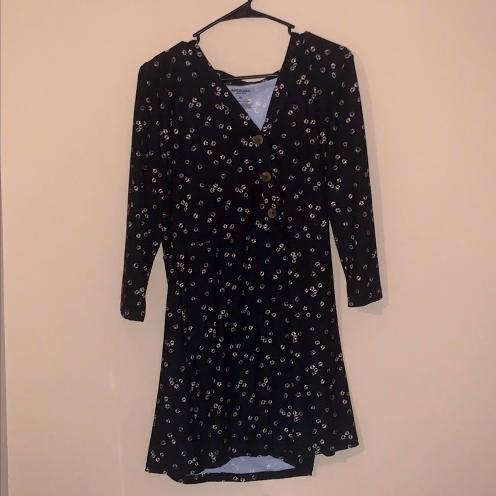 Black dress With flowers